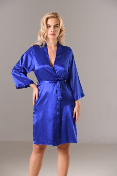 Къс сатенен халат 7431 saks