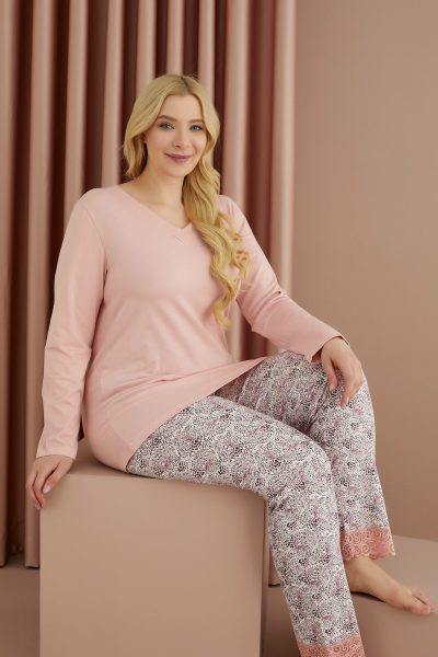 Макси пижама с дълъг ръкав 67030
