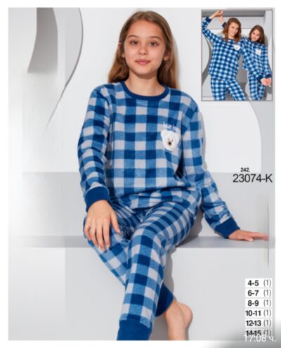 Детска пoларена пижама 23074-K