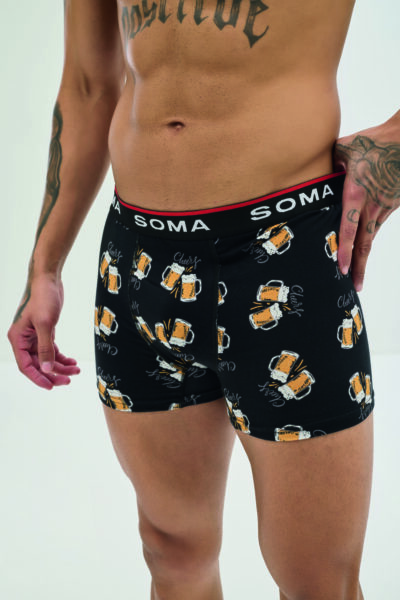 Мъжки боксерки в луксозна кутия - Soma "BEERS & CHEERS" 7333