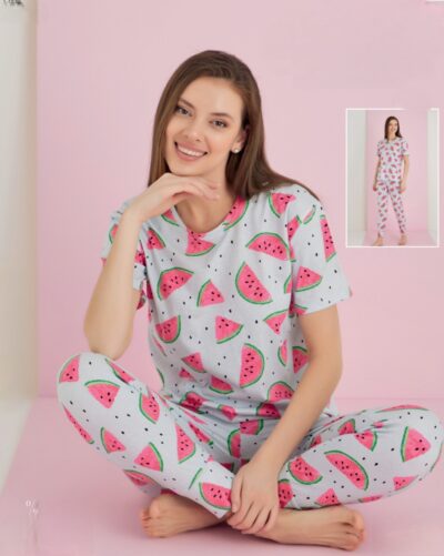 Дамска пижама с къс ръкав 7091-14