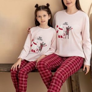 Еднакви дамски и детски пижамки 9