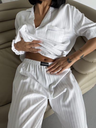 Елегантен комплект от сатинирана вискоза 2600143